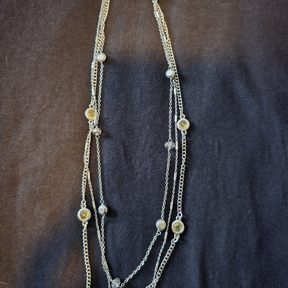 Express Silver and Gold Layered Necklace